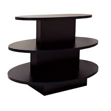 Floor Display 3Tier Oval D-203 Black