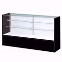 6 Feet Wood Showcases TOP GLASS  D-321 Black