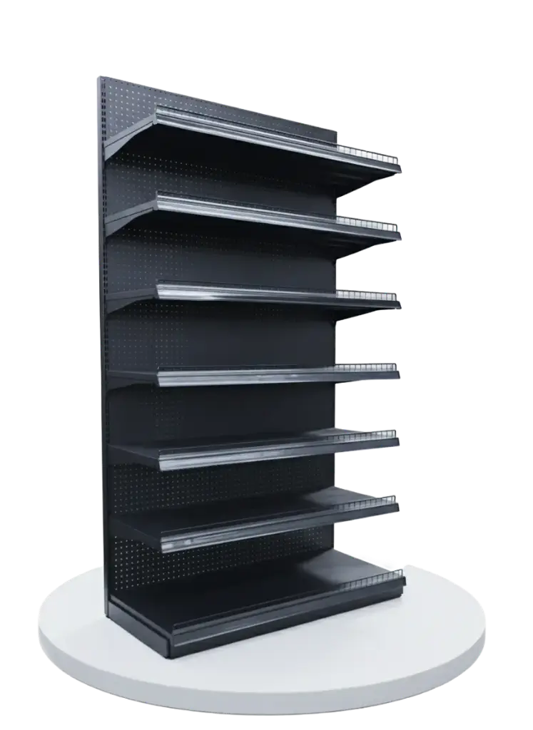 Metal Wall Shelf 5 Layers (H5.9ft)XW36")X(D12") (Black)