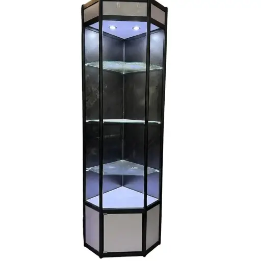 8 Feet Slat Wall Corner Display 