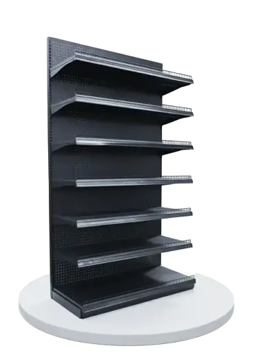Metal Wall Shelf 5 Layers (H5.9ft)XW36")X(D12") (Black)